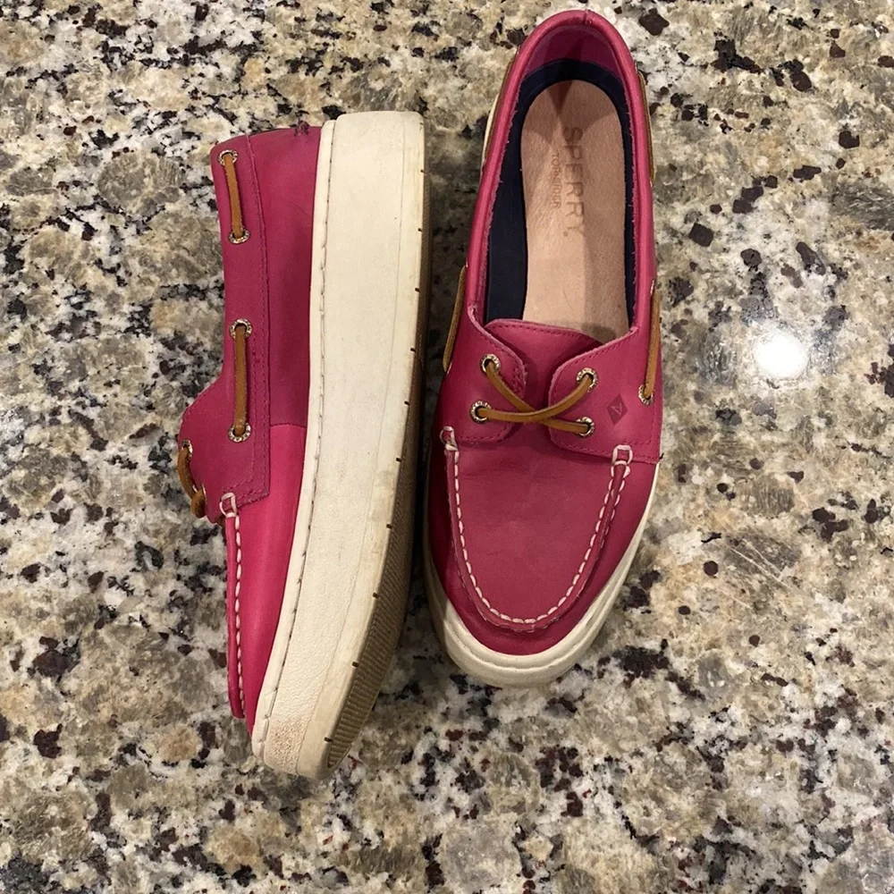 Sperry Top Sider A/O Platform Leather Sneaker - Picture 4 of 8